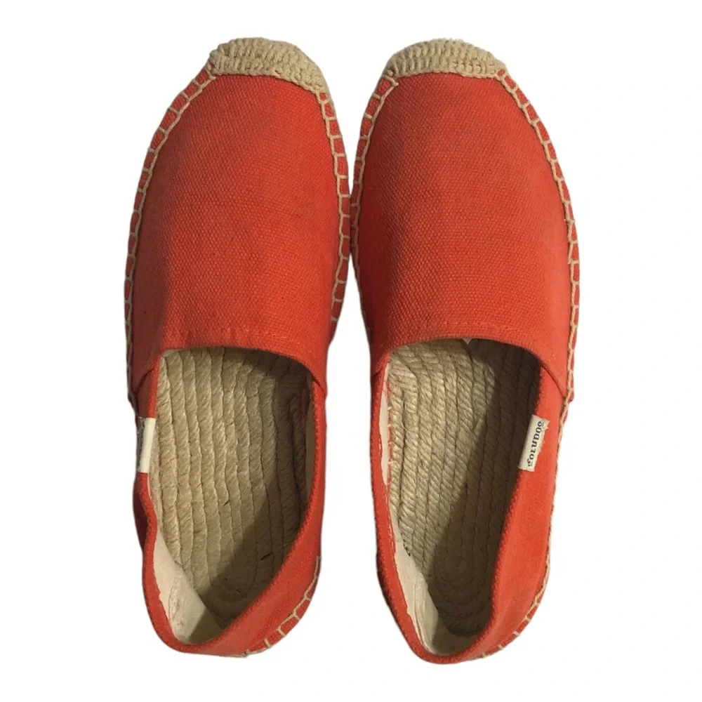 SOLUDOS Dali Espadrilles in Tangerine Red Size 5